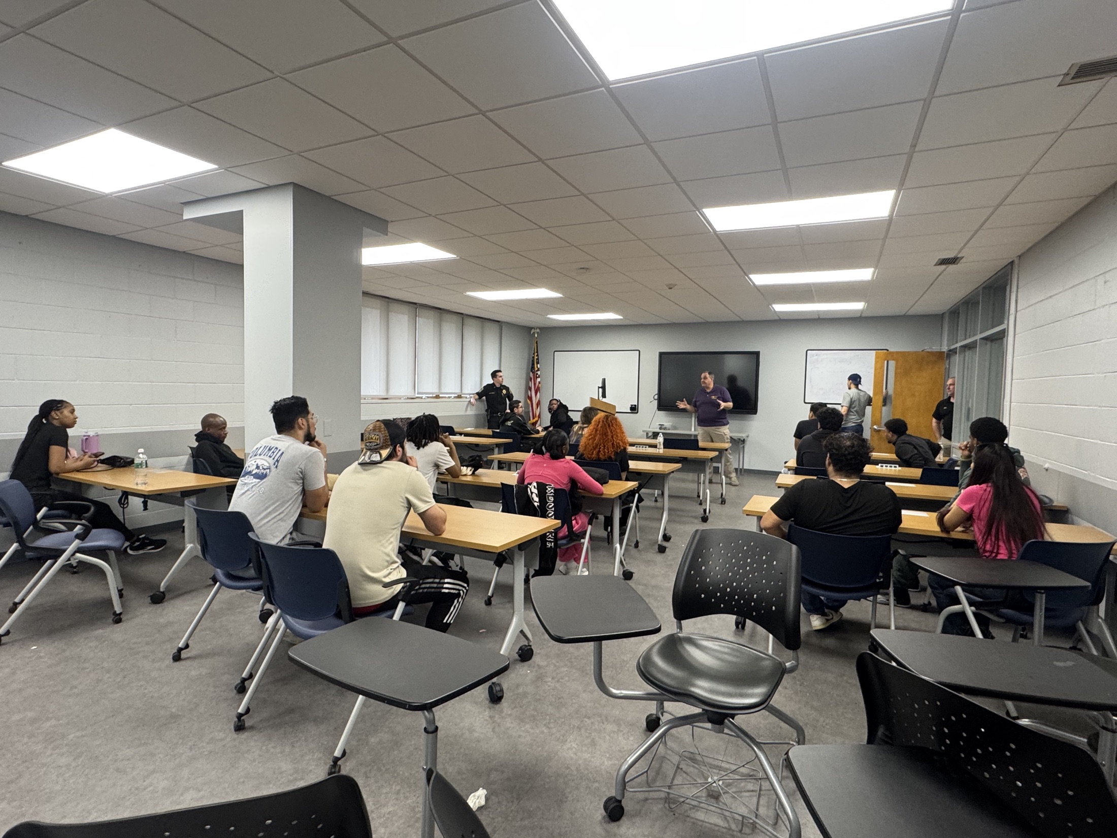 Students learning during a structured career-readiness session